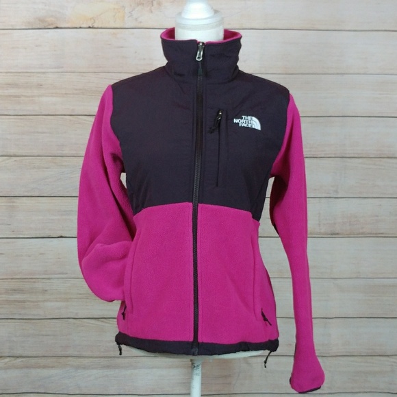 The North Face Jackets & Blazers - North Face Pink & Black High Neck Coat